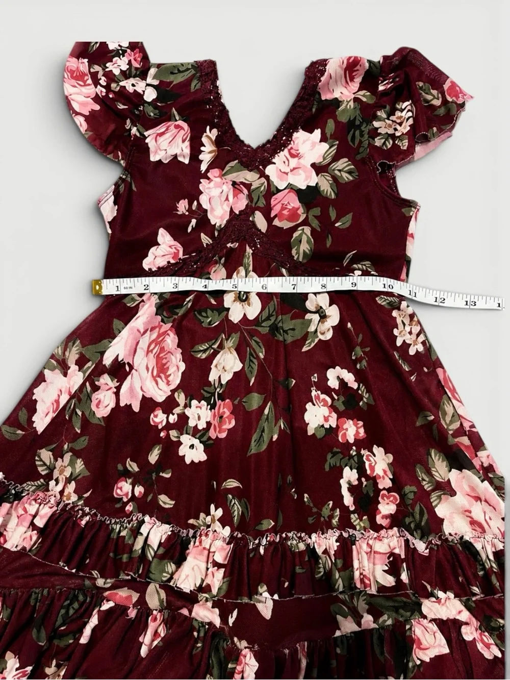 Revolution Dance “When You Dream” Floral Mesh Dress | Child SC Approx Girls 6X–7
